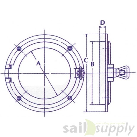 Ronde Lichtrand 100mm Messing Gepolijst