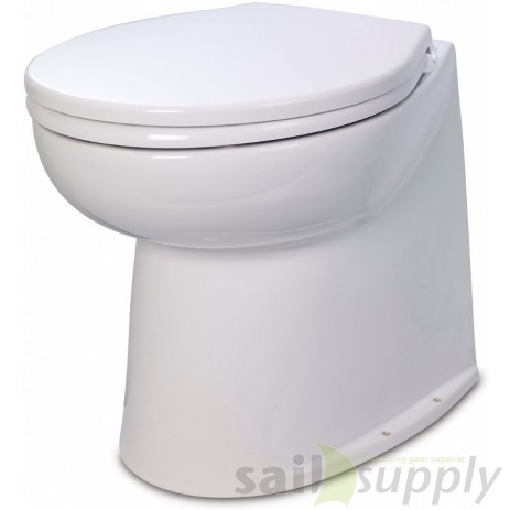 Jabsco De Luxe 17" elektr. toilet 24V recht met solenoid