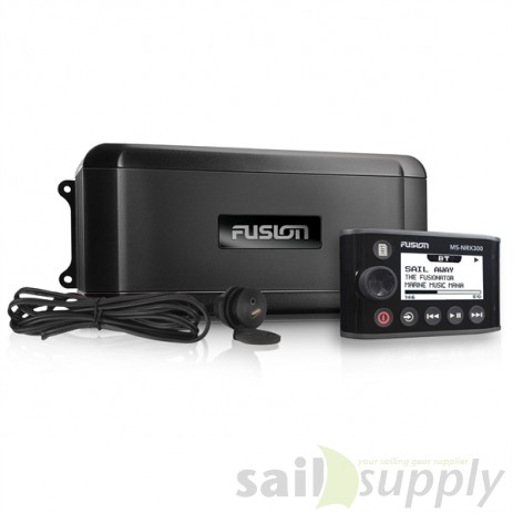 Fusion MS-BB300 Media Black Box met MS-NRX300 Remote USB/35mm Aux kabel