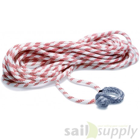 Schoot met Soft Shackle 14mm x 30m wit/rood 3S SIRIUS 300