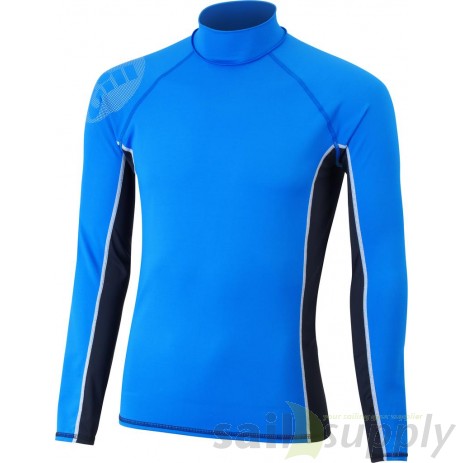 Gill Junior Pro Rash Vest L/S blauw voorkant