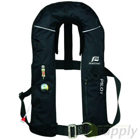 Plastimo Pilot Race 150N automatisch reddingsvest Pro-Sensor zwart harnas