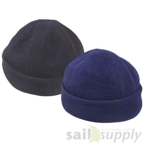 Lalizas fleece beret with adjustable strap navy
