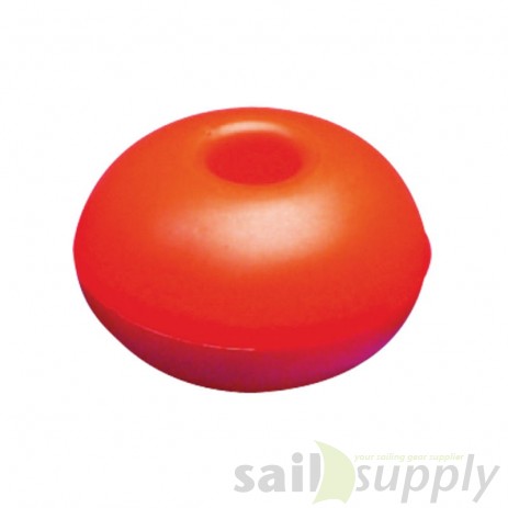 Lalizas surface float w/hole, round, 50mm orange