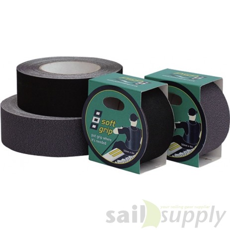 PSP Soft rubber grip tape zwart 50mm 4m