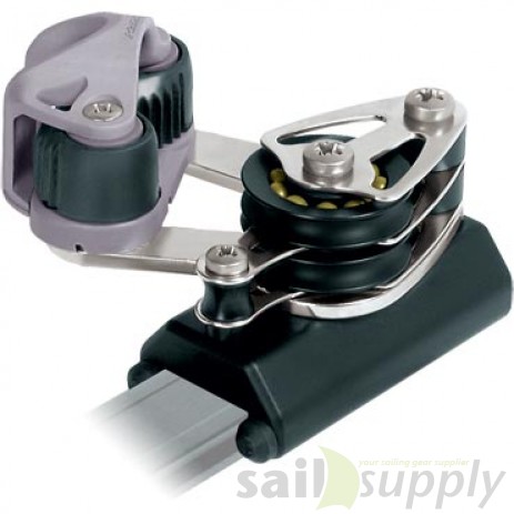 Ronstan Series 26 Control End, Double plain bearing Sheave & Becket, Cleat