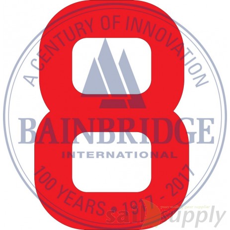 Bainbridge Zeilnummer 300 mm rood 8