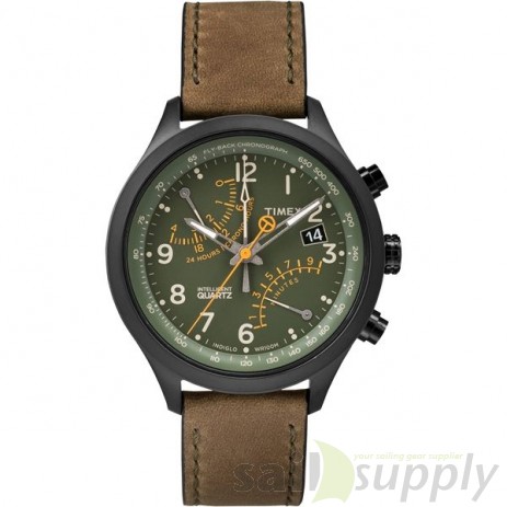 Timex IQ Fly-Back Chronograph groen/olijf T2P381