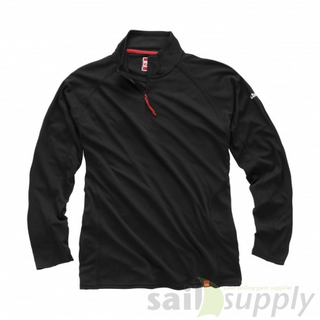Charcoal - Gill Men's UV Tec Zip Neck L/S Shirt