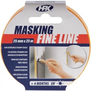 Masking tape 4400 - oranje 25mm x 50M