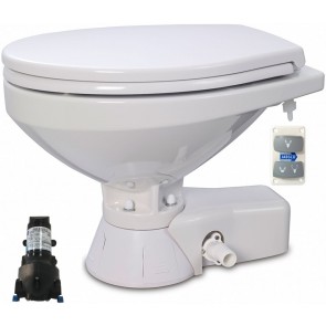 Jabsco Quiet Flush Stil Regular elektr. toilet 24V met spoelwaterpomp soft closing