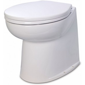 Jabsco De Luxe 17" elektr. toilet 12V recht met spoelwaterpomp