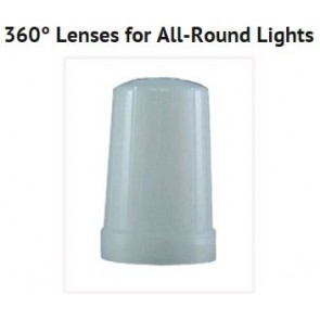 Perko 360º lens wit insteektoplicht