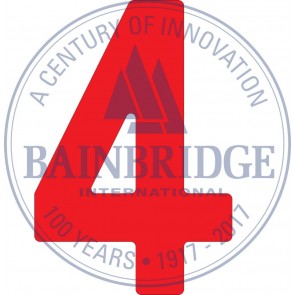 Bainbridge Zeilnummer 300 mm rood 4