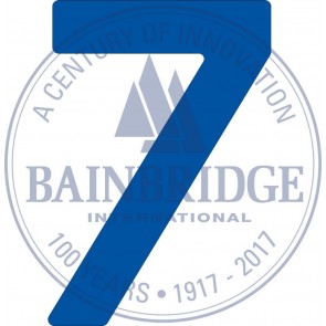 Bainbridge Zeilnummer 300 mm blauw 7
