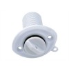 Ovale nylon lensplugset wit L27xd25mm