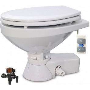 Jabsco Quiet Flush Stil Regular elektr. toilet 24V met solenoid