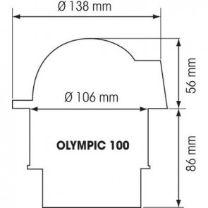 Plastimo Olympic 100 kompas cover wit