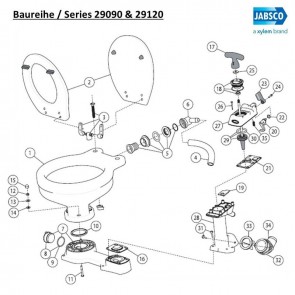 Jabsco 29051-2000 Pump cylinder Service Kit D