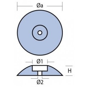 Roeranode magnesium - 68g - 70mm - paar