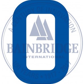 Bainbridge Zeilnummer 300 mm blauw 0