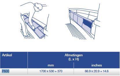 Blue Performance Bunk Net maattabel